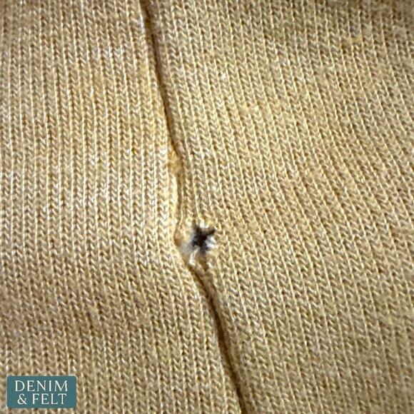 Aviator Nation Aspen Zip Hoodie Mustard Yellow Striped Sleeves Size Large RARE!! - Picture 15 of 15